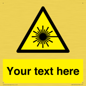 Custom Laser Hazard Sign